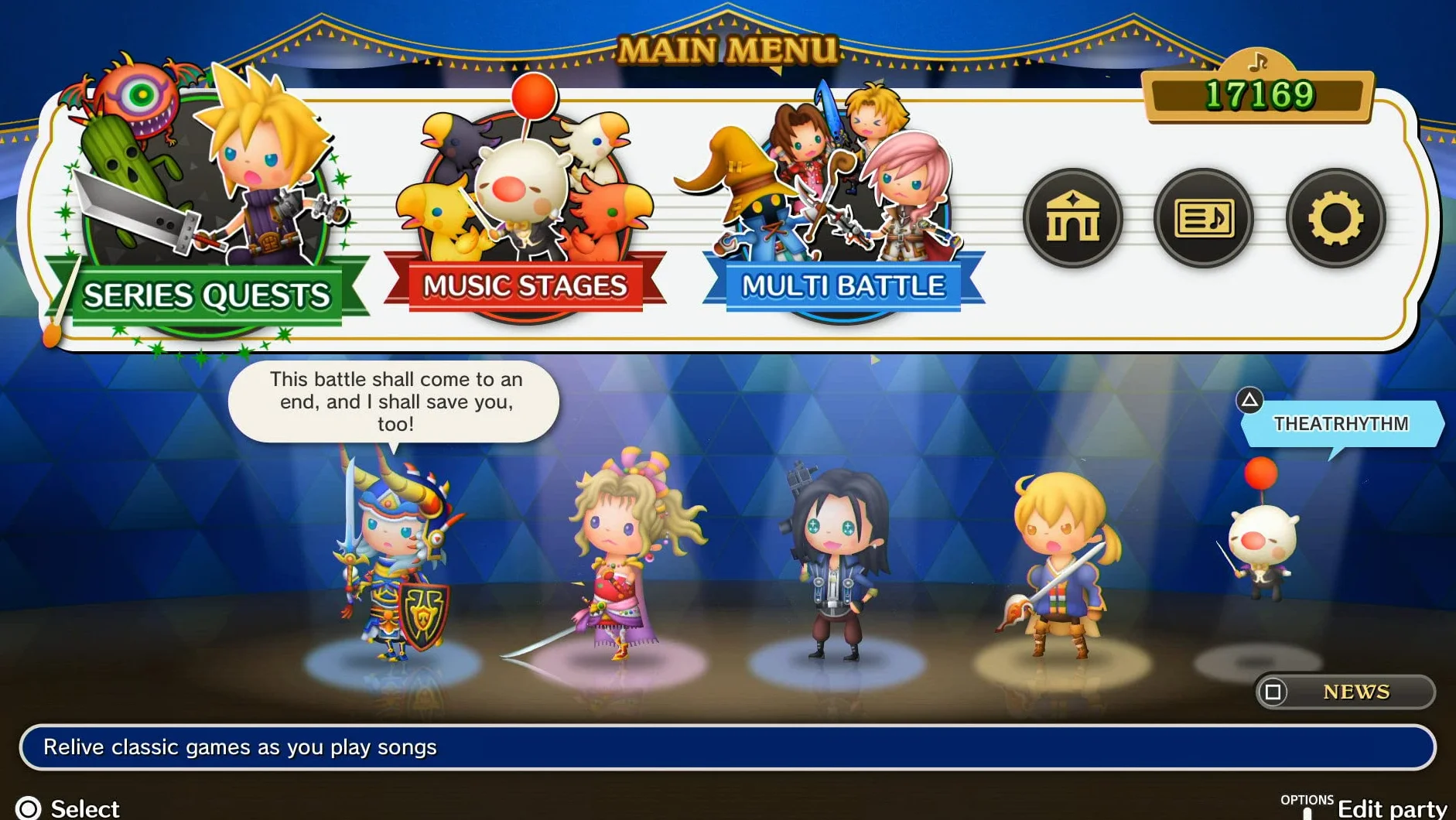 Square Enix Theatrhythm Final Bar Line